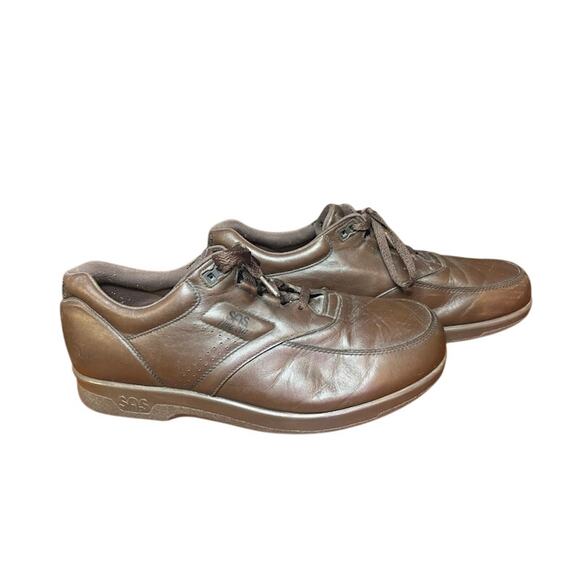 SAS TIME OUT Brown Comfort Walking Shoes made in USA Oxfords  Leather Mens 12 main image 14